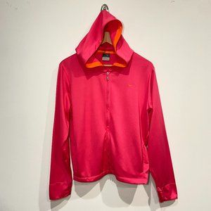 Nike Women's Sphere Dry Light Weight Full Zip Pink Hoodie Size Large 12-14